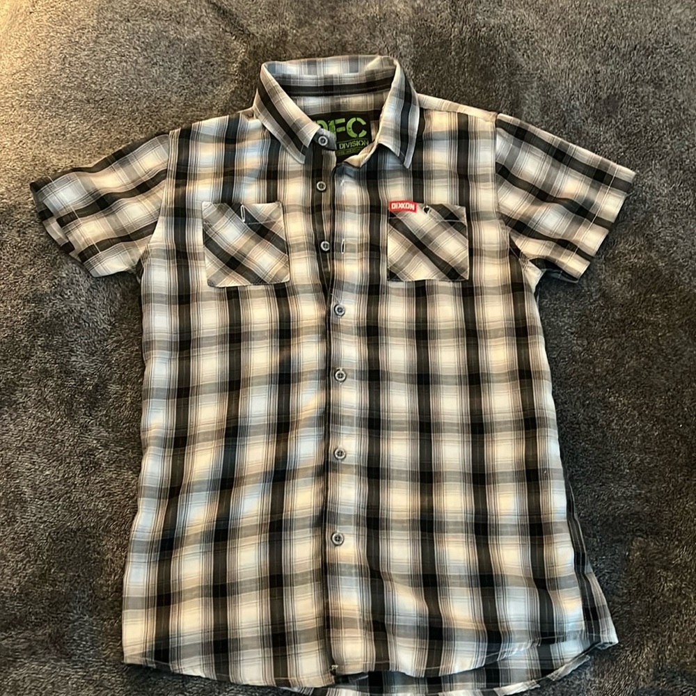 Dixxon youth L button up short sleeve